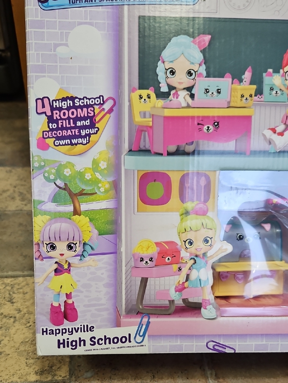 Shopkins Happy Places Happyville High School Playset NIB - Picture 4 of 9